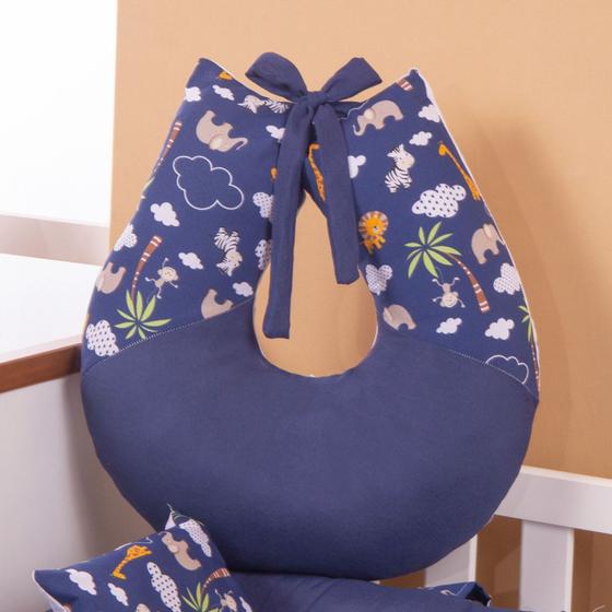 Imagem de Almofada De Amamentação Bebê Travesseiro Maternidade Lavável - Varias Cores