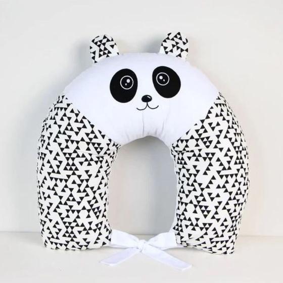 Imagem de Almofada de Amamentação Para Bebê Panda Bordada 01 Peça