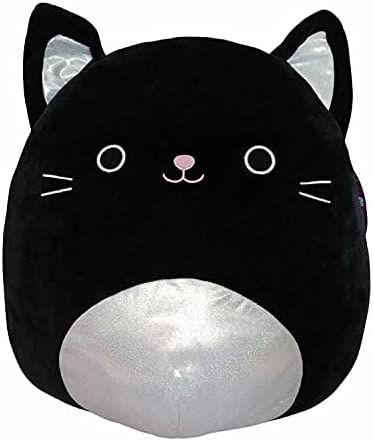 Imagem de Almofada de bichos de pelúcia LuvMemo Black Cat 40cm para crianças