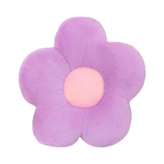 Imagem de Almofada de Cadeira Macia com Flores Coloridas - Para Escritório, Sala de Aula, Sofá e Quarto