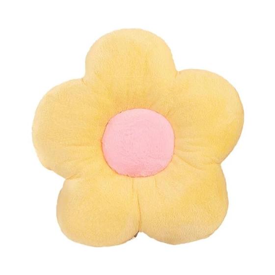 Imagem de Almofada de Cadeira Macia com Flores Coloridas - Para Escritório, Sala de Aula, Sofá e Quarto
