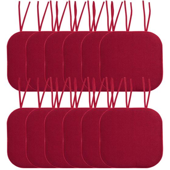 Imagem de Almofada de Cadeira Sweet Home Collection - Memory Foam - Pacote com 12 Unidades (Vermelha)