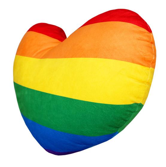Imagem de Almofada De Coração Lgbt+ Arco-íris Love Colorido Rainbow