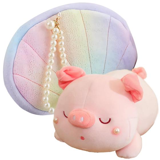 Imagem de Almofada de pelúcia CHDGIOHA Cute Kawaii Pig, bicho de pelúcia de 18 cm