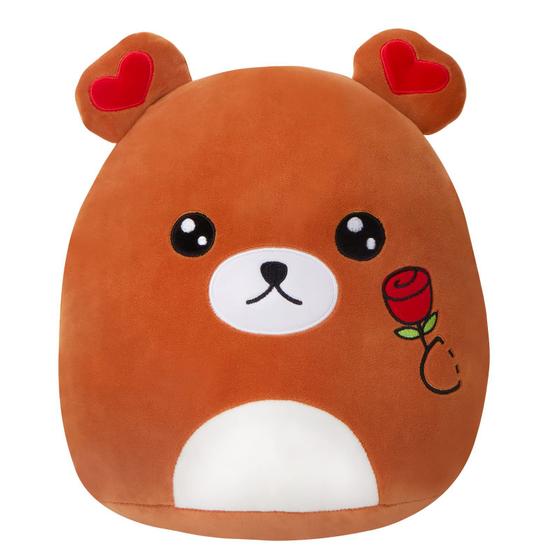 Imagem de Almofada de pelúcia CozyWorld Teddy Bear 11,5 polegadas vermelha