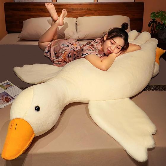 Imagem de Almofada de pelúcia para bichos de pelúcia Srutirbo Giant White Goose 130cm