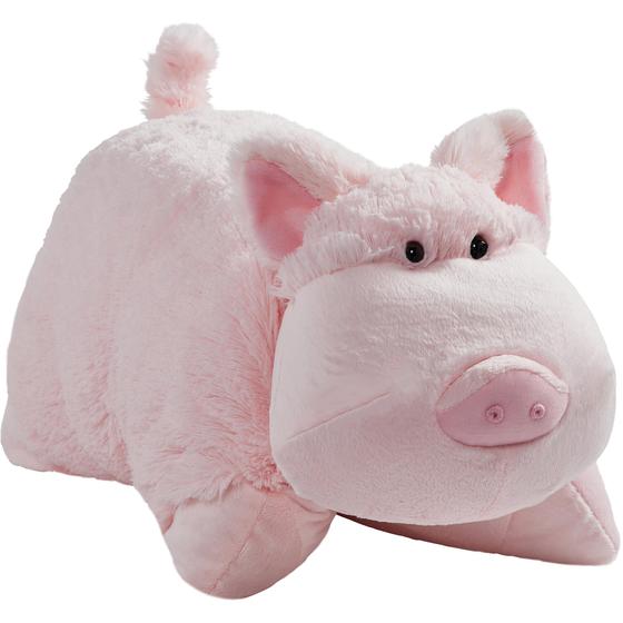 Imagem de Almofada de Pelúcia Pets Originals Wiggly Pig - 18 Polegadas