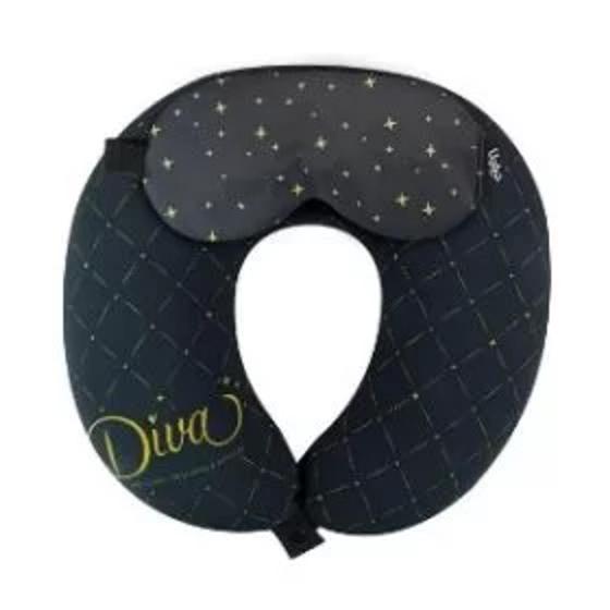 Almofada de Pescoço com Tapa Olhos Diva - Uatt - Almofada de Pescoço ...