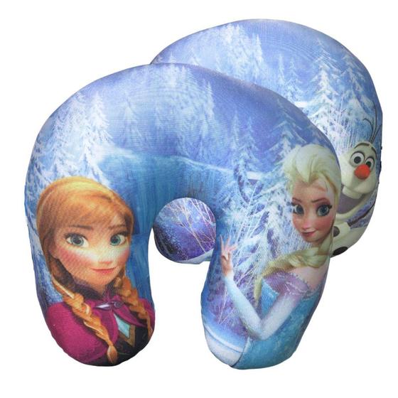 Imagem de Almofada de Pescoço Descanso Viagem Disney Personagens - Frozen - Taimes