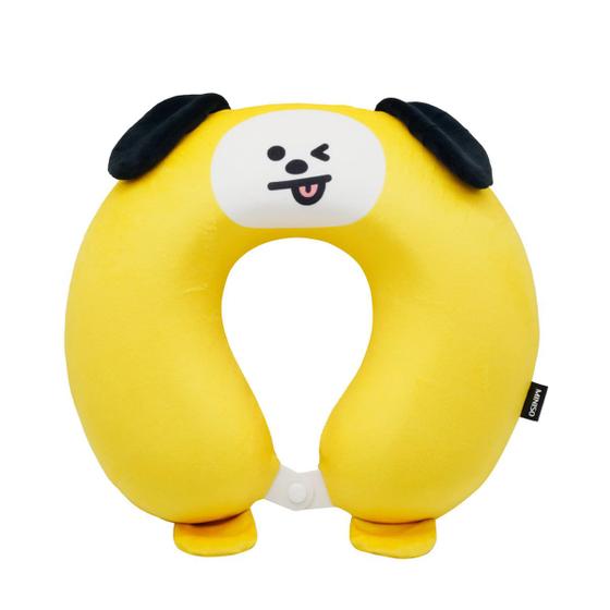 Imagem de Almofada de pescoço em u modelo bt21 chimmy tamanho 30x28cm.