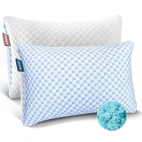 Imagem de Almofada de Resfriamento Queen Size Nestl Shredded Memory Foam - Conjunto com 2