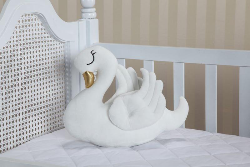 Imagem de Almofada Decoração Cisne Branco Quarto E Festa