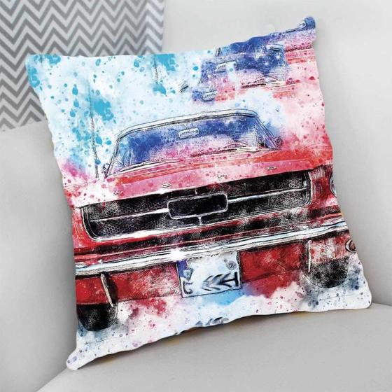 Imagem de Almofada Decorativa 25x25 Personalizado Carro Tunado Tunnig Desenho Aquarela