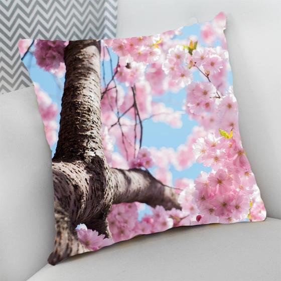 Imagem de Almofada Decorativa Cheia c/ Zíper Coleção Estampas Flores Floral