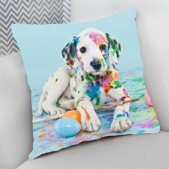 Imagem de Almofada Decorativa Cheia c/ Zíper Dog Pet Cachorro Cão