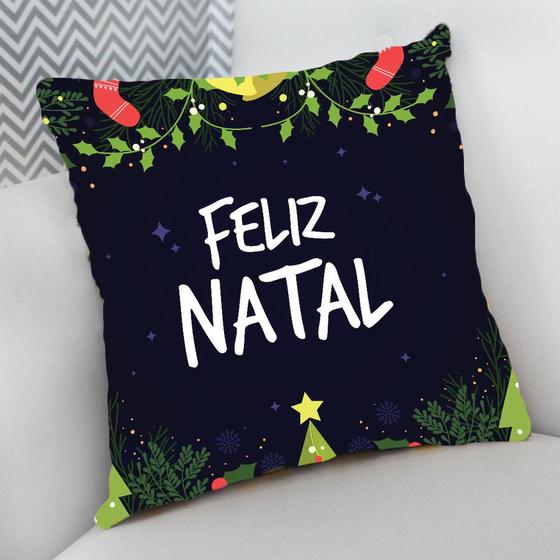 Imagem de Almofada Decorativa Personalizado Natal Feliz Natal