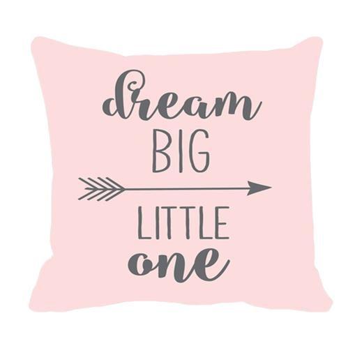 Imagem de Almofada Dream Big Little sala quarto 40x40 enchimento fibra