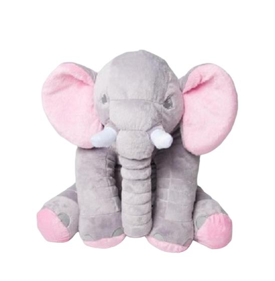 Imagem de Almofada Elefante de Pelúcia Soft Antialérgico 60cm Travesseiro