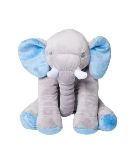 Imagem de Almofada Elefante de Pelúcia Soft Antialérgico 60cm Travesseiro