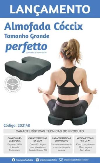 Almofada Especial Protetor Cóccix Tamanho Grande Menor preço em Almofada Especial Protetor Cóccix Tamanho Grande
