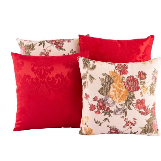 Imagem de Almofada Estampada Jacquard Decorativas com Ziper 4 unidades