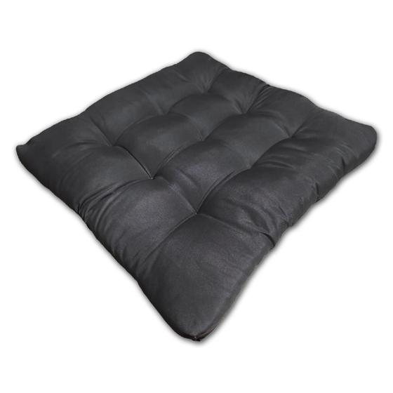 Imagem de Almofada Futon Assento Decoração 60X60Cm Flat Cinza Escuro