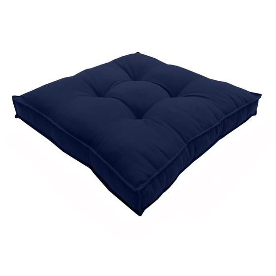 Imagem de Almofada Futon Decoração 70x70 Cm Azul Marinho Cód. 1815