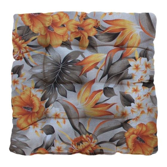 Imagem de Almofada Futton Wendy 42x42cm Floral Laranja