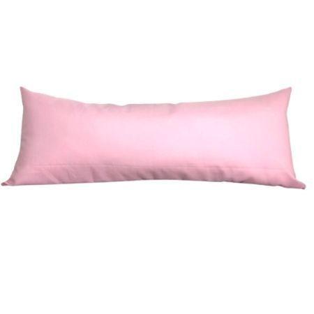 Imagem de Almofada Grande Para Encostar e Dormir de Lado Encosto Travesseiro Cama Sofá Pallet Decoração Rosa 35X95