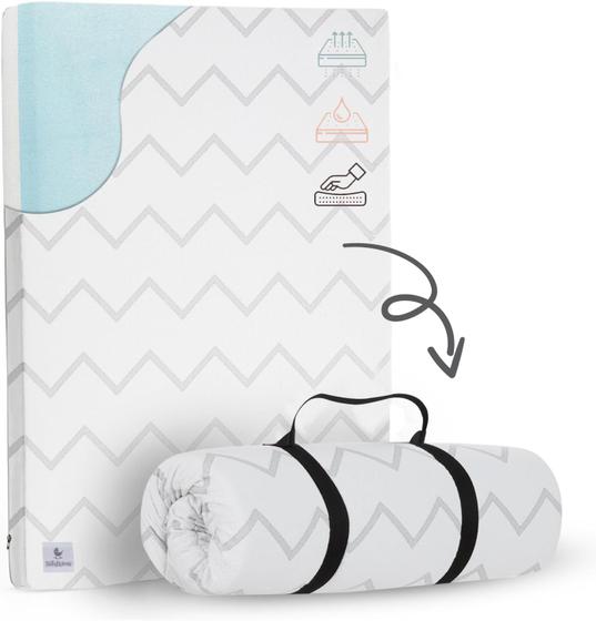 Imagem de Almofada Impermeável para Berço Pack and Play - Espuma Viscoelástica 38x26cm