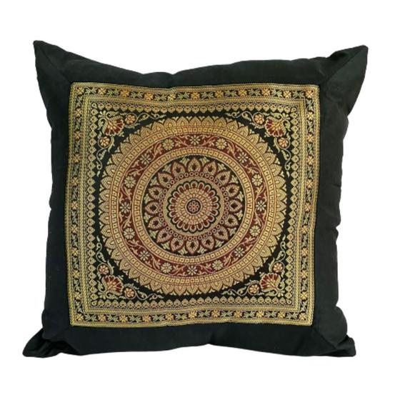 Imagem de Almofada Indiana 100% Viscose 40x40 com enchimento - Hadu Esotéricos