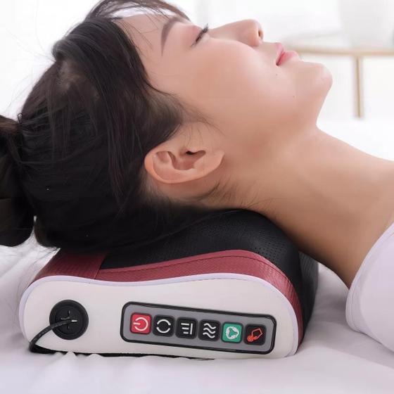 Imagem de Almofada Massageadora De Pescoço E Lombar Shiatsu Veicular 110v