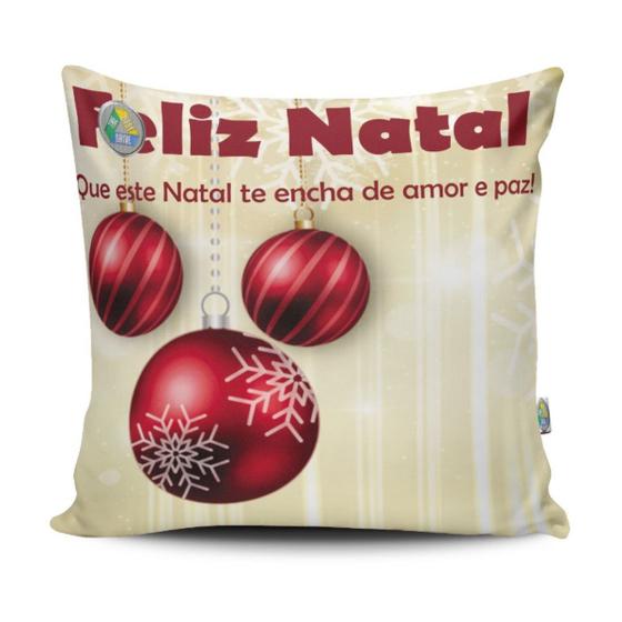 Imagem de Almofada Natal Com Ziper Estampa Digital Unidade 45x45