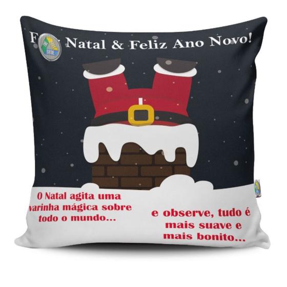 Imagem de Almofada Natal Com Ziper Estampa Digital Unidade 45x45