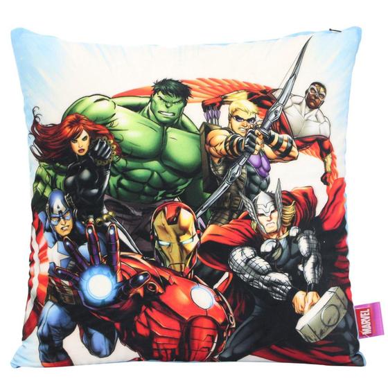 Imagem de ALMOFADA OS VINGADORES MARVEL FIBRA BRANCA 40X40CM - Marvel