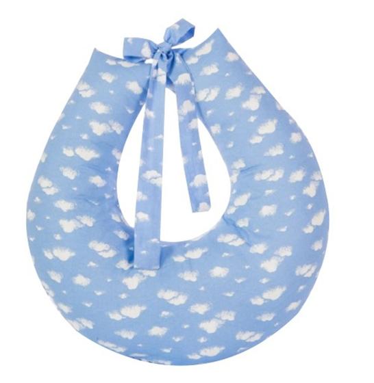 Imagem de Almofada Para Amamentação Amamentar Bebê 100% Algodão Nuvem Azul - Barros Baby Store