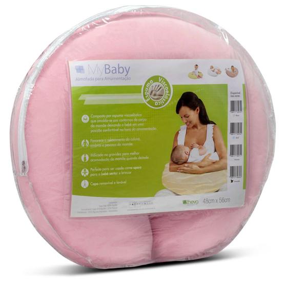 Imagem de Almofada para Amamentação My Baby Copespuma Theva Rosa