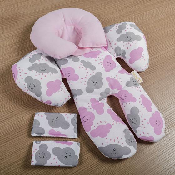 Almofada Para Bebê Conforto Menino e Menina 100% Algodão (Várias Cores ...