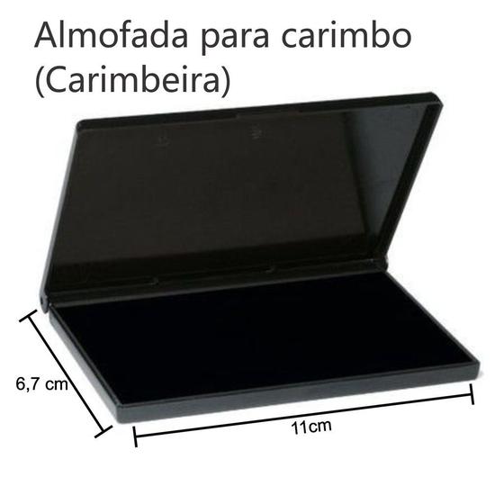 Imagem de Almofada  para Carimbo Grande N3 c/ 3 Opções de Cores 11 x 6,7 cm - carimbeira