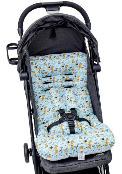 Imagem de Almofada Para Carrinho de Bebê Universal - SAFARI GIRAFA