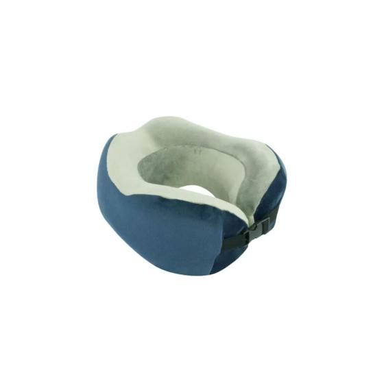 Imagem de Almofada pescoço neck roll plush visco elastico azul marinho/grafite - perfetto