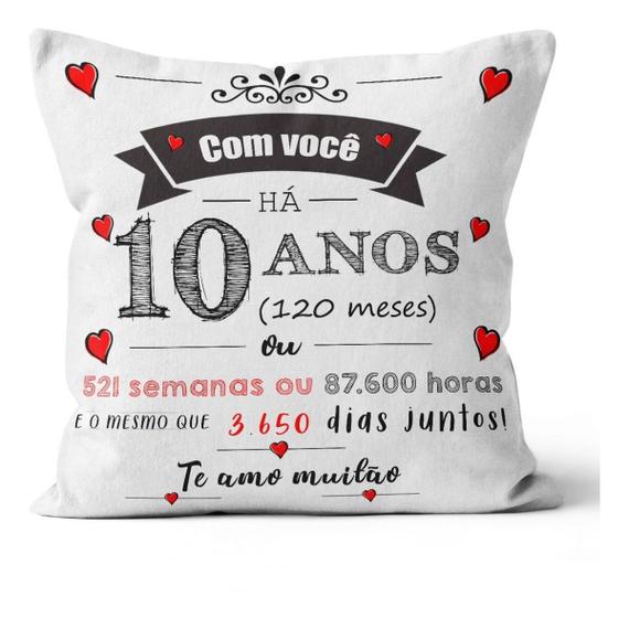 Imagem de Almofada Presente Para Namorada 1 Ano Namoro Aniversario Dia dos Namorados 1 -10 Anos 30x30cm