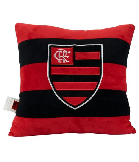 Imagem de Almofada Quadrada Escudo Time 36X36Cm - Flamengo