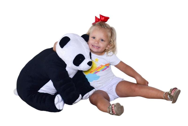Imagem de Almofada Travesseiro Panda Bebê Dormir Pelúcia 50cm - Barros Baby Store