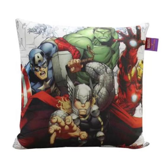 Imagem de Almofada Vingadores Avengers 40cm - Marvel Oficial - Zona Criativa - 1 Un - Rizzo