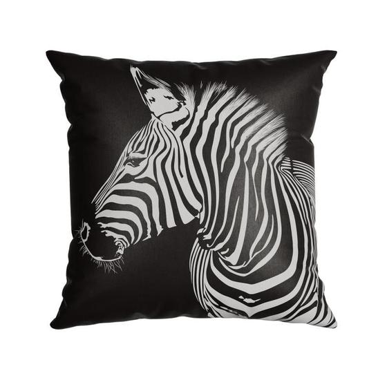 Imagem de Almofada Zebra Black White Animal Printed 43x43 Belchior