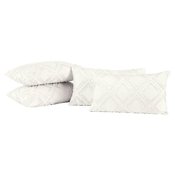 Imagem de Almofadas Cheias Aveline 60cm x 30cm 04 Peças - Off White