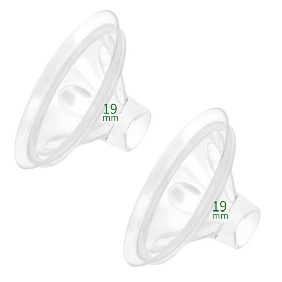 Imagem de Almofadas de flange de silicone Begical Stride 19mm Compatível com escudos/flanges Spectra 24mm Substitua as inserções de flange compatíveis com peças da bomba Spectra Reduza 24mm para 19mm