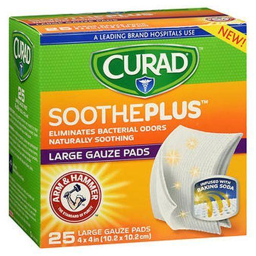 Imagem de Almofadas de Gaze Curad SoothePlus Grandes - Pacote com 2 (25 unidades)