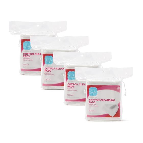 Imagem de Almofadas de Limpeza de Algodão Simply Soft Premium Jumbo - Pacote com 200 Unidades
